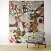 クリスマスケーキ ホリデー フォト 背景 タペストリー (インサイチュ)