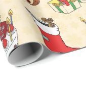 クリスマスケーキ ラッピングペーパー (ロールコーナー)