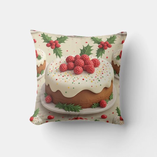 クリスマスケークピロークッション クッション (正面)