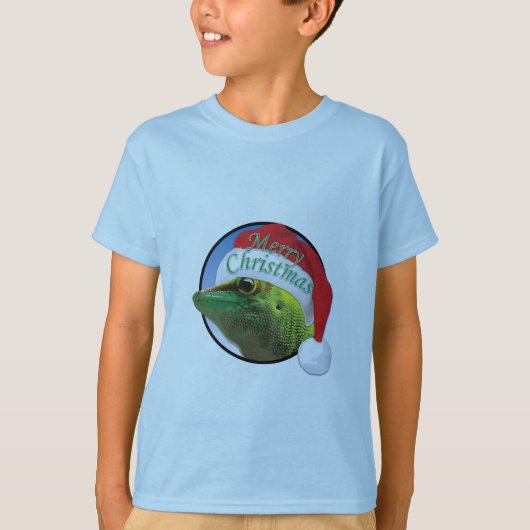 クリスマスゲッコ – キッズの基本Tシャツ Tシャツ (正面)