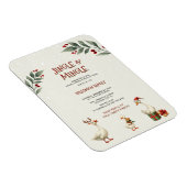 クリスマスゲーセンジンルミングルパーティの招待状 マグネット (右側)