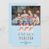 クリスマスゲーゼかわいい家族の写真ホリデーカード シーズンカード (正面/裏面)