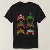 クリスマスゲーマーコントローラークリスマスゲーミングメンボーイズキ Tシャツ (デザイン正面)