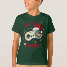 クリスマスゲーマーコントローラークリスマスゲーム Tシャツ