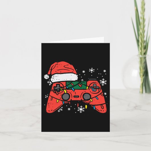 クリスマスゲーマーコントローラークリスマスボーイズキッズユースミー カード (正面)