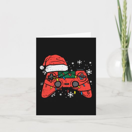 クリスマスゲーマーコントローラークリスマスボーイズキッズユースミー カード (正面)