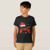 クリスマスゲーマーコントローラークリスマスボーイズキッズユースミー Tシャツ (正面フル)