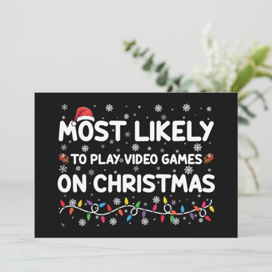 クリスマスゲーマー遊でビデオゲームをする可能性が最も高い 招待状 (スタンド正面)