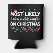 クリスマスゲーマー遊でビデオゲームをする可能性が最も高い 缶クーラー (正面)