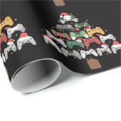 クリスマスゲーミングツリーゲーマーゲーマークリスマスギフト ラッピングペーパー (ロールコーナー)