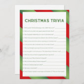 クリスマスゲーム – 編集不可 –  招待状 (正面/裏面)