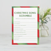 クリスマスゲーム – 編集不可 –  招待状 (スタンド正面)