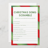 クリスマスゲーム – 編集不可 –  招待状 (正面/裏面)