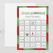 クリスマスゲーム – 編集不可 –  招待状 (正面/裏面)