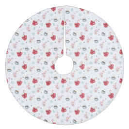 クリスマスコアカップとキャンディカン フリース ツリースカート