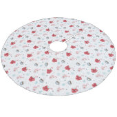 クリスマスコアカップとキャンディカン フリース ツリースカート (アングル)