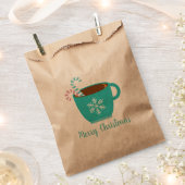 クリスマスコアマグカップのカスタマイズ フェイバーバッグ (クリップ留めされた状態)