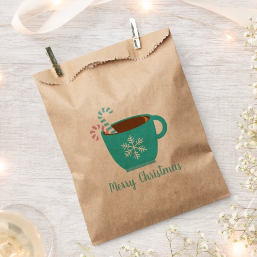 クリスマスコアマグカップのカスタマイズ フェイバーバッグ (クリップ留めされた状態)