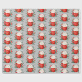 クリスマスコアマグラッピング紙 ラッピングペーパー (フラット)