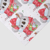 クリスマスコアラとイヤーマフ 薄葉紙 (詳細)