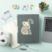 クリスマスコアラとキャンディケイン シール (iPadカバー)