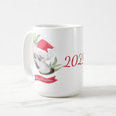 クリスマスコアラウォーターカラー  コーヒーマグカップ (正面左)