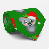 クリスマスコアラサンタクロース ネクタイ (ロール)