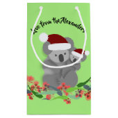 クリスマスコアラス スモールペーパーバッグ (裏面)