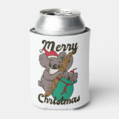 クリスマスコアラママ 缶クーラー (缶正面)
