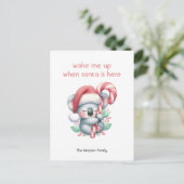 クリスマスコアラ昼寝 シーズンポストカード (スタンド正面)