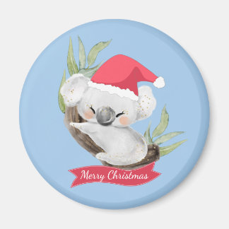 クリスマスコアラ水彩色 マグネット