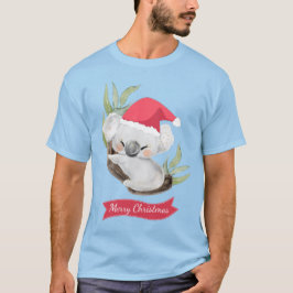 クリスマスコアラ水彩色 Tシャツ