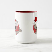 クリスマスコアラ漫画のマグカップ マグカップ (中央)