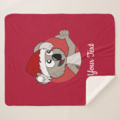 クリスマスコアラ漫画シェルパ毛布 シェルパブランケット (正面(横))