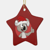 クリスマスコアラ漫画セラミックオーナメント セラミックオーナメント (左)