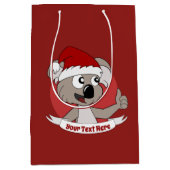 クリスマスコアラ漫画媒体抱き枕 ミディアムペーパーバッグ (正面)