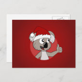 クリスマスコアラ漫画 シーズンポストカード (正面/裏面)