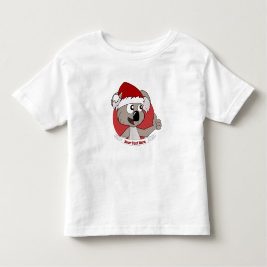 クリスマスコアラ漫画 トドラーTシャツ (正面)