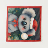クリスマスコアラ1 タペストリー (正面(横))