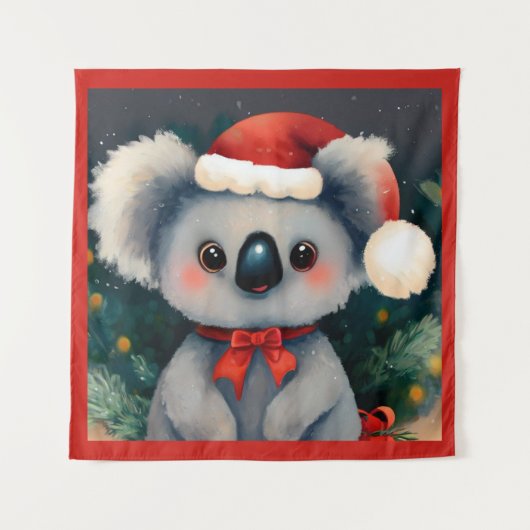 クリスマスコアラ1 タペストリー (正面)