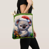 クリスマスコアラ2 トートバッグ (クローズアップ)