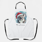 クリスマスコアラ、カスタマイズ可能 エプロン (正面)