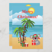 クリスマスコアラ シーズンカード (正面/裏面)