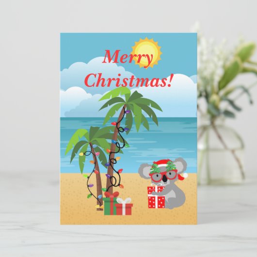 クリスマスコアラ シーズンカード (スタンド正面)