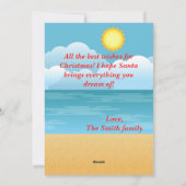 クリスマスコアラ シーズンカード (裏面)