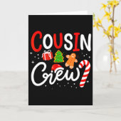 クリスマスコウジンクルーフニークリスマスサンタ帽子ライトキッズメンズ カード (黄色い花)