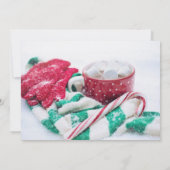 クリスマスコカキャンディーケーンスカーフ&ミッツパーティー 招待状 (裏面)