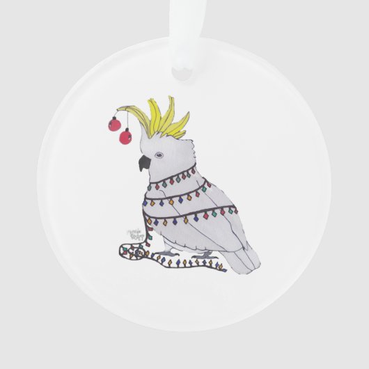 クリスマスコカトゥー オーナメント (正面)