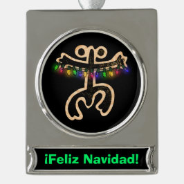 クリスマスコキタイノバナーオーナメント シルバープレートバナーオーナメント