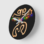 クリスマスコキタイノ  ラウンド壁時計 (傾斜)